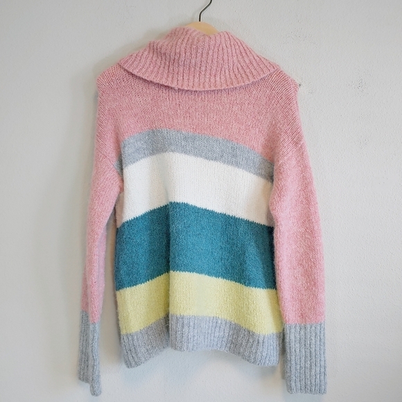 Lou & Gray for Loft Striped Knit Sweater and Mini Skirt Set Sz S Cozy Soft Fall - Picture 8 of 14